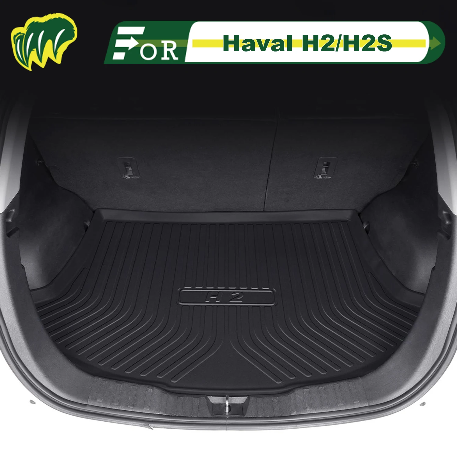 

For Haval H2/H2S 2014-2025 TPE Custom Fit Car Trunk Mat All Season Cargo Mat 3D Shaped Trunk Liner Rear Trunk Protection Mat