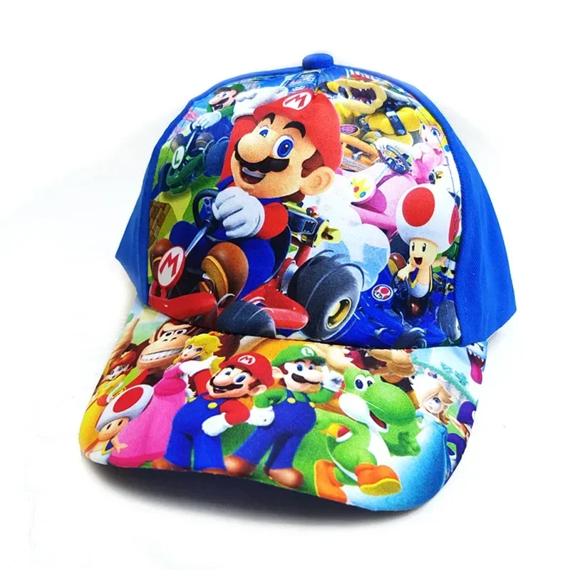 Super Mario Bros Kids Baseball Caps Cartoon Peaked Cap Viseras Deportivas Visor Hat Outdoor Casual Boys Christmas Birthday Gift