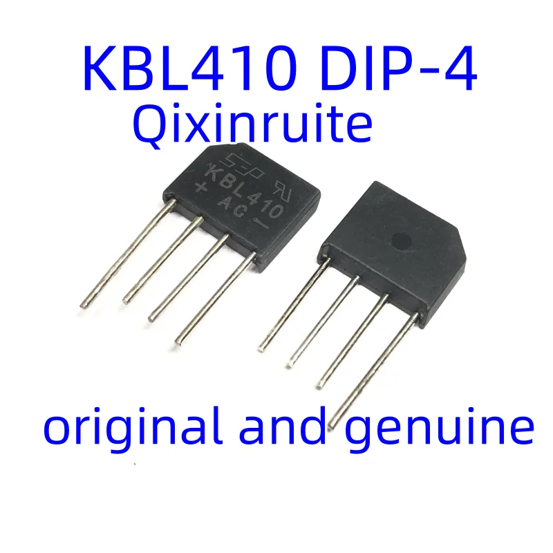 

Выпрямительный мост Qixinruite KBL410 DIP-4, плоский мост 4 а 1000 в