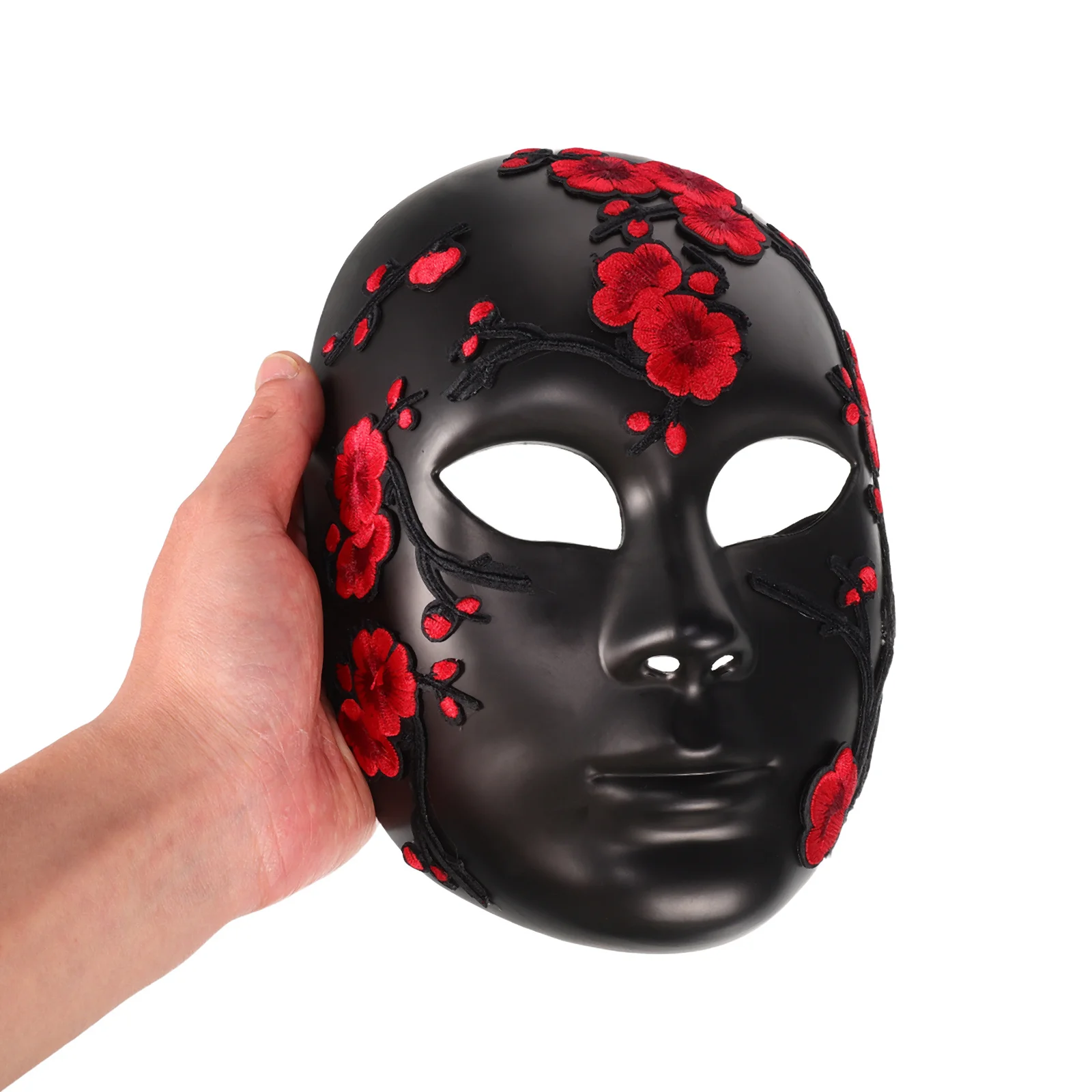 

Embroidered Chinese Mask Handmade Floral Masquerade Ball Mask For Women Carnival Party Dress Up Vintage Festival Gathering
