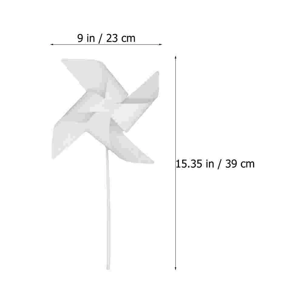 12 Pcs Children's Windmill Spinners DIY Paper Windmills Pinwheels Lawn Painting Toys Blank Educational Decorative Toddler