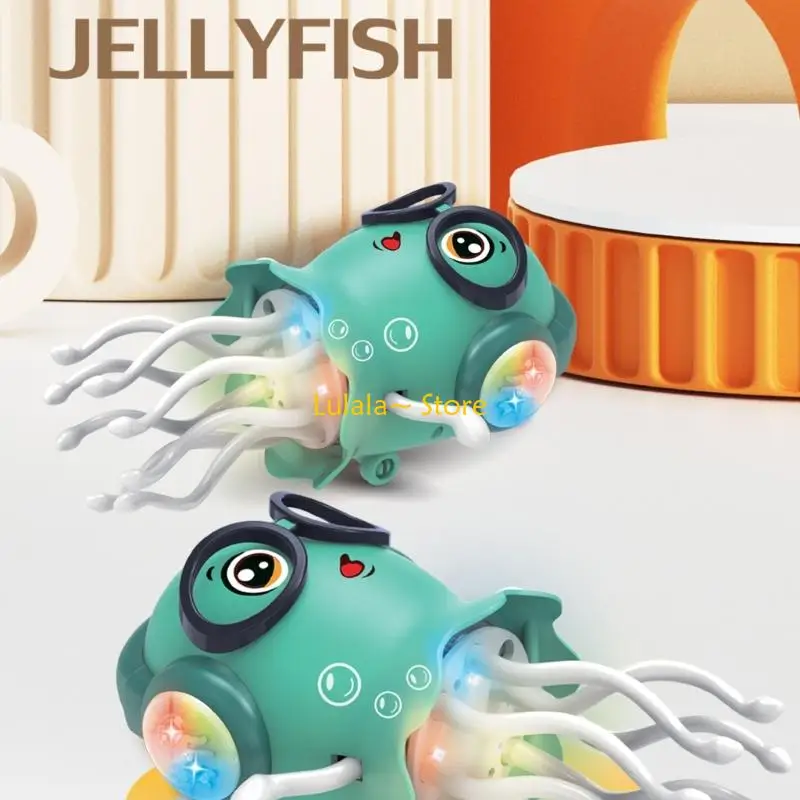 

Y4QA Animated Jellyfish Toy With Music Interaction Sensory Learning Toy For Toddler