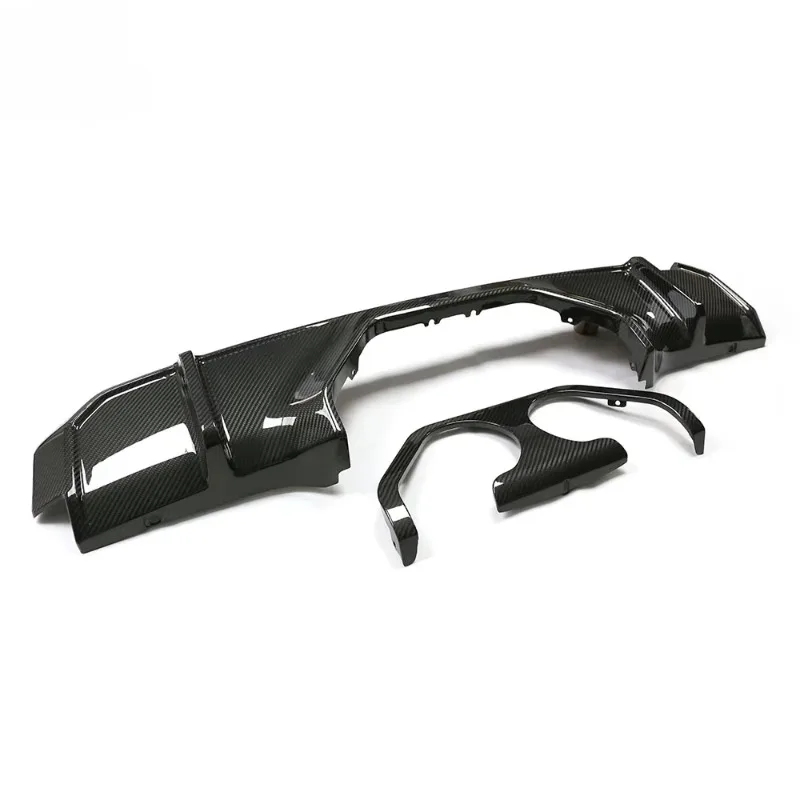 M3 M4 Dry Carbon Fiber Rear Diffuser G82 G80 2 Pcs/set Carbon Car Rear Bumper Splitter Automotive Body Kit