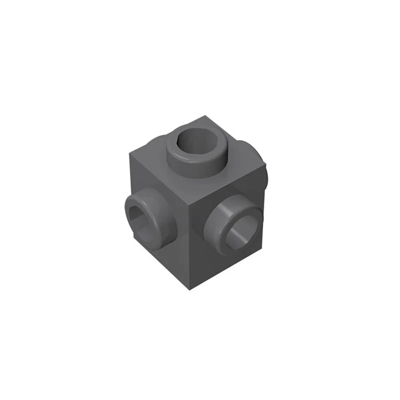 50 Stück 4733 Modifizierte 1x1-Steine mit 4-Seiten-Stiften, Modulare GBC-Spielzeugteile für Technische MOC-Bausteine – Detail 11