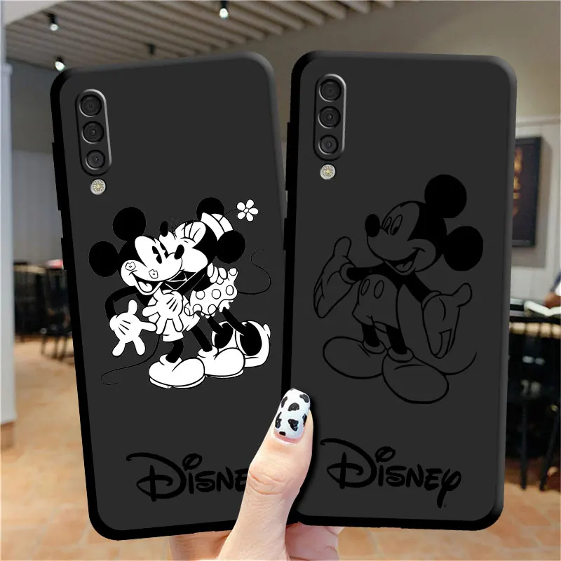 Line Mickey Mouse Case For Samsung Galaxy Note 20 Ultra 10 Plus 9 8 A50 A70 A30 A20 A05 A04 A03 A10 A02e A91 A04e Phone Cover