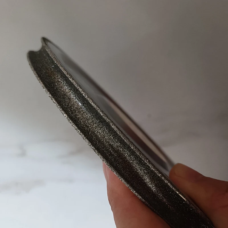 ダイヤモンド砥石 6インチ 150mm 16mm穴 ビーズ作成用 ダイヤモンド成形ディスク 丸型バケットライスフラットビーズ