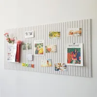 Thickened Decorative Felt Cork Board Large Bulletin Board Foldable Photo Display Board for School Home Office Walls Decor