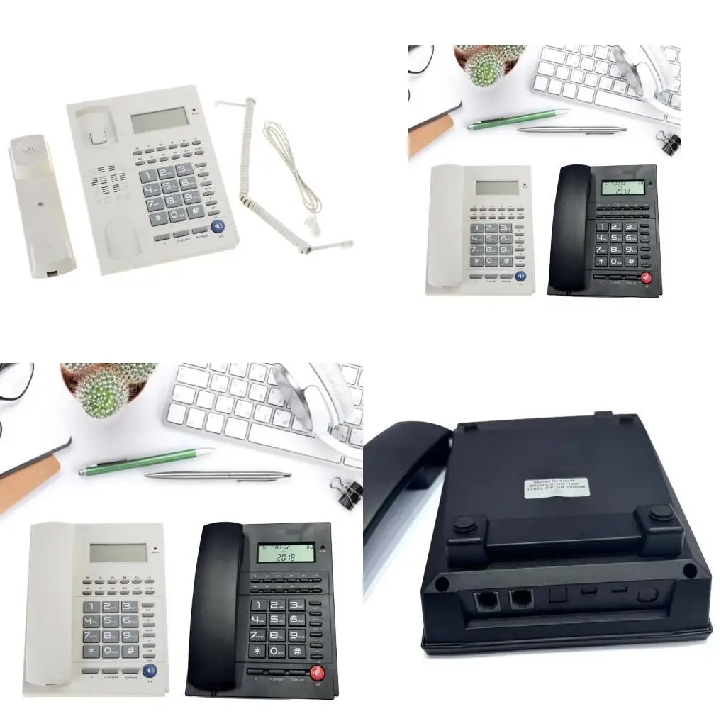 31BA Telehone Large Buttton Caller LCD Display Redials Home Phone Not Need Battery