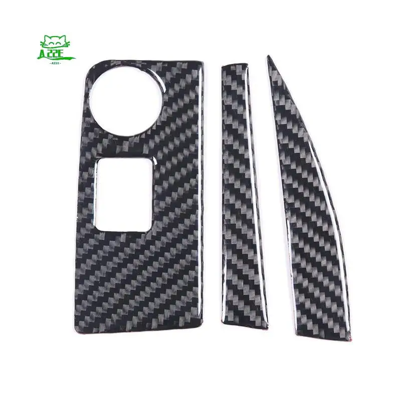 A22E-For Corvette C7 2014-2019 Soft Carbon Fiber Car Central Console Navigation Panel Frame Cover Trim Sticker Parts