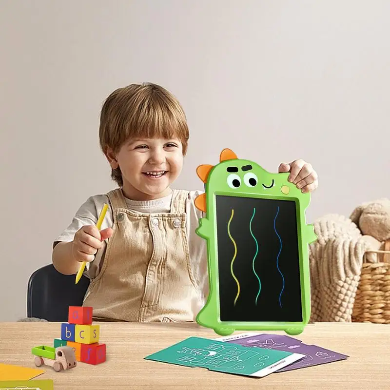 Kids Doodle Board Portable Erasable Doodle Board 10 Inches Funny LCD Memo Board Multifunctional Drawing Practice Pad For Home