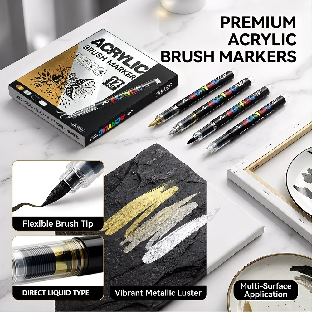 Ensemble de 12 stylos à peintu - Whiteboard Marker Set avis et prix