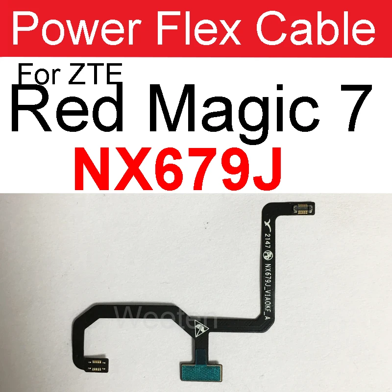 Power Volume Flex Cable For ZTE Nubia Red Magic 3 3S NX629J 5S 5G NX659J 6 6Pro 6S NX669J 7 NX679J 7 Pro NX709J 7S Pro NX709S