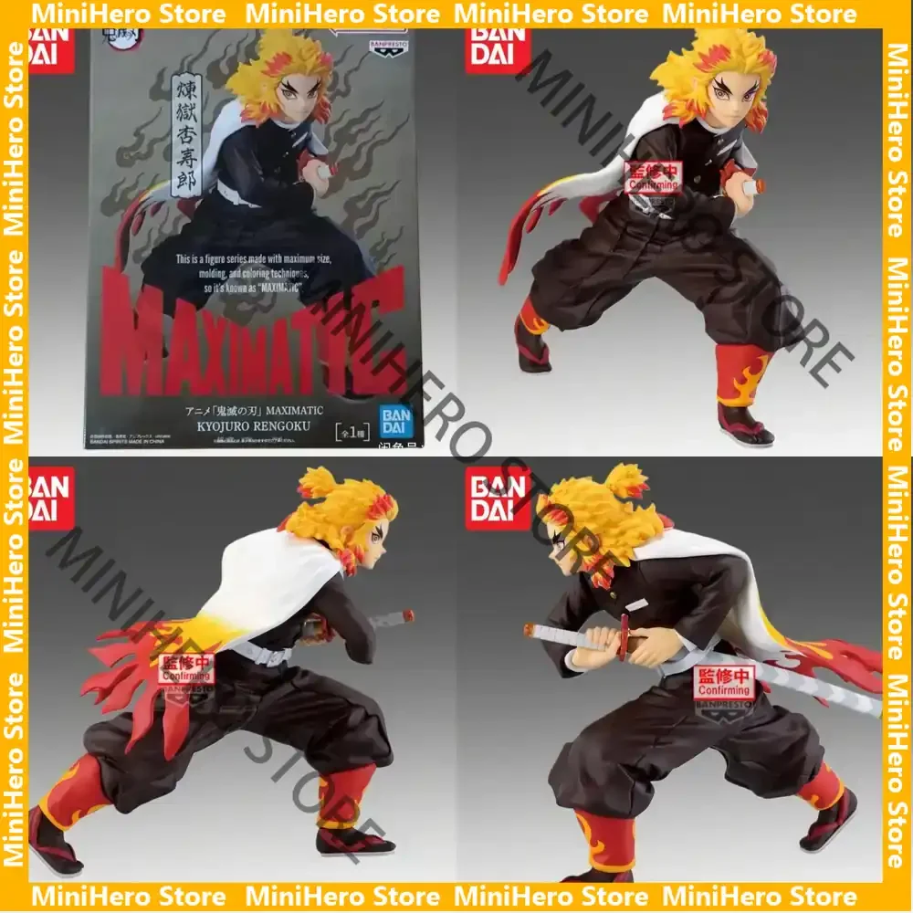 

В наличии Оригинальная коллекционная фигурка Bandai Banpresto Demon Slayer Rengoku Kyoujurou, масштаб 1/8, ПВХ, для демонстрации