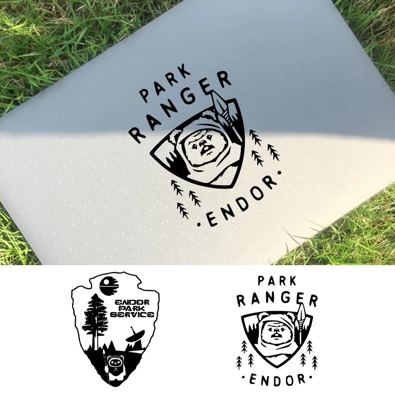 Endor Park Ranger Vinyl Sticker Car Window Bumper Decor,  Endor Park Service Laptop Decals for Apple MacBook Pro/Air Decoration