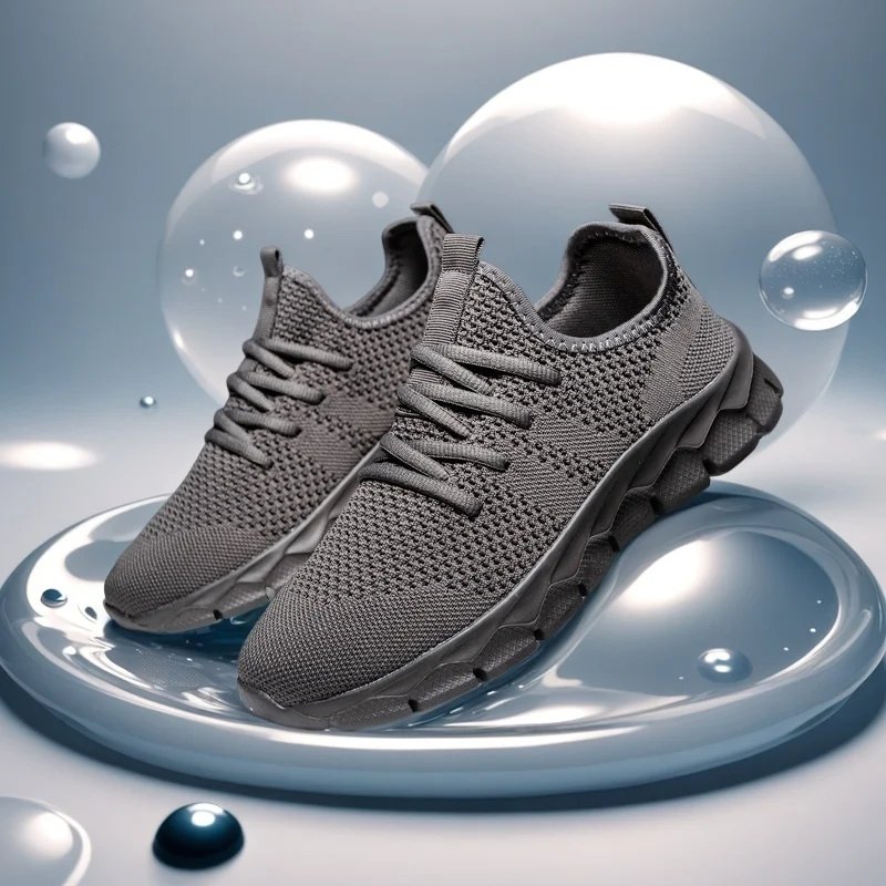 

YUYIN Men Running Sports Shoes Sneakers Mesh Lightweight Women's Shoes Casual Flats Shoes Soft Tennis Breathable Male Sneakers