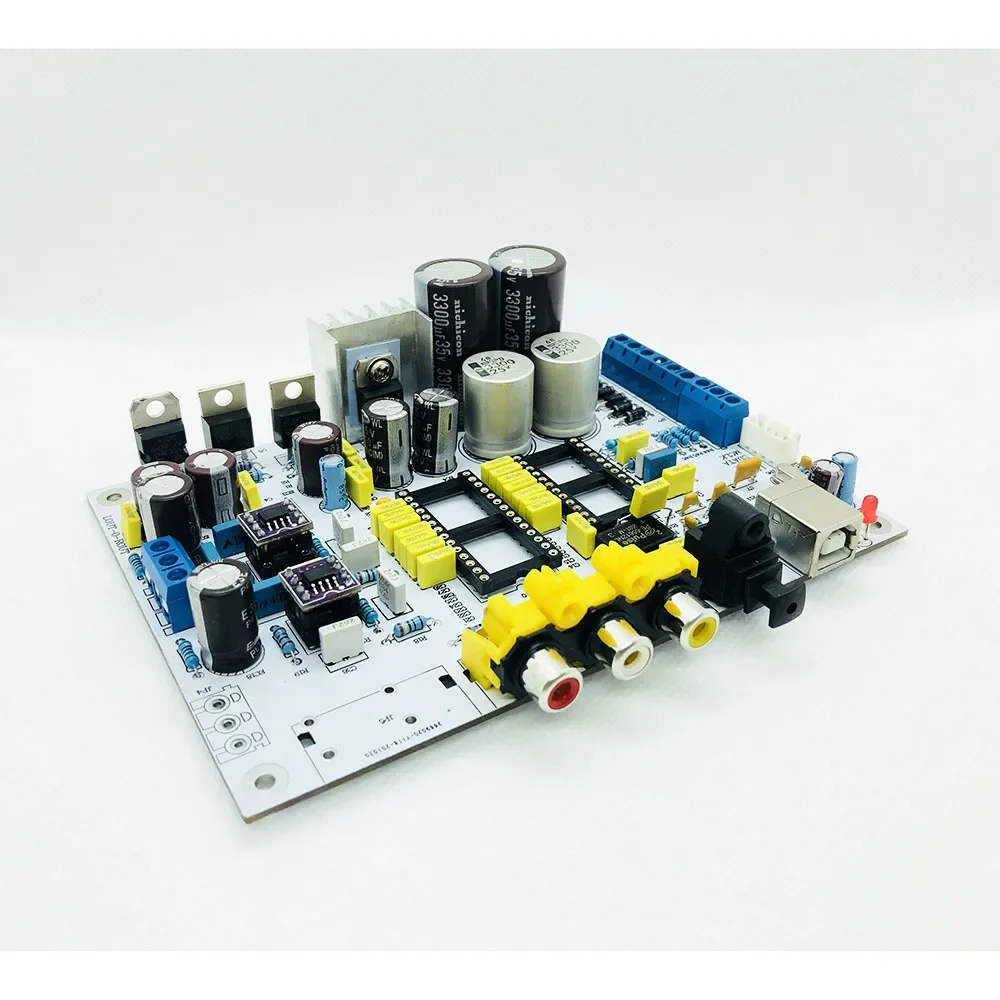 CS8416 + SAA7220 + TDA1541 Dac Decoder Board Coaxiale Fibre Optic Usb Ingang Zonder Ic En SAA7220P