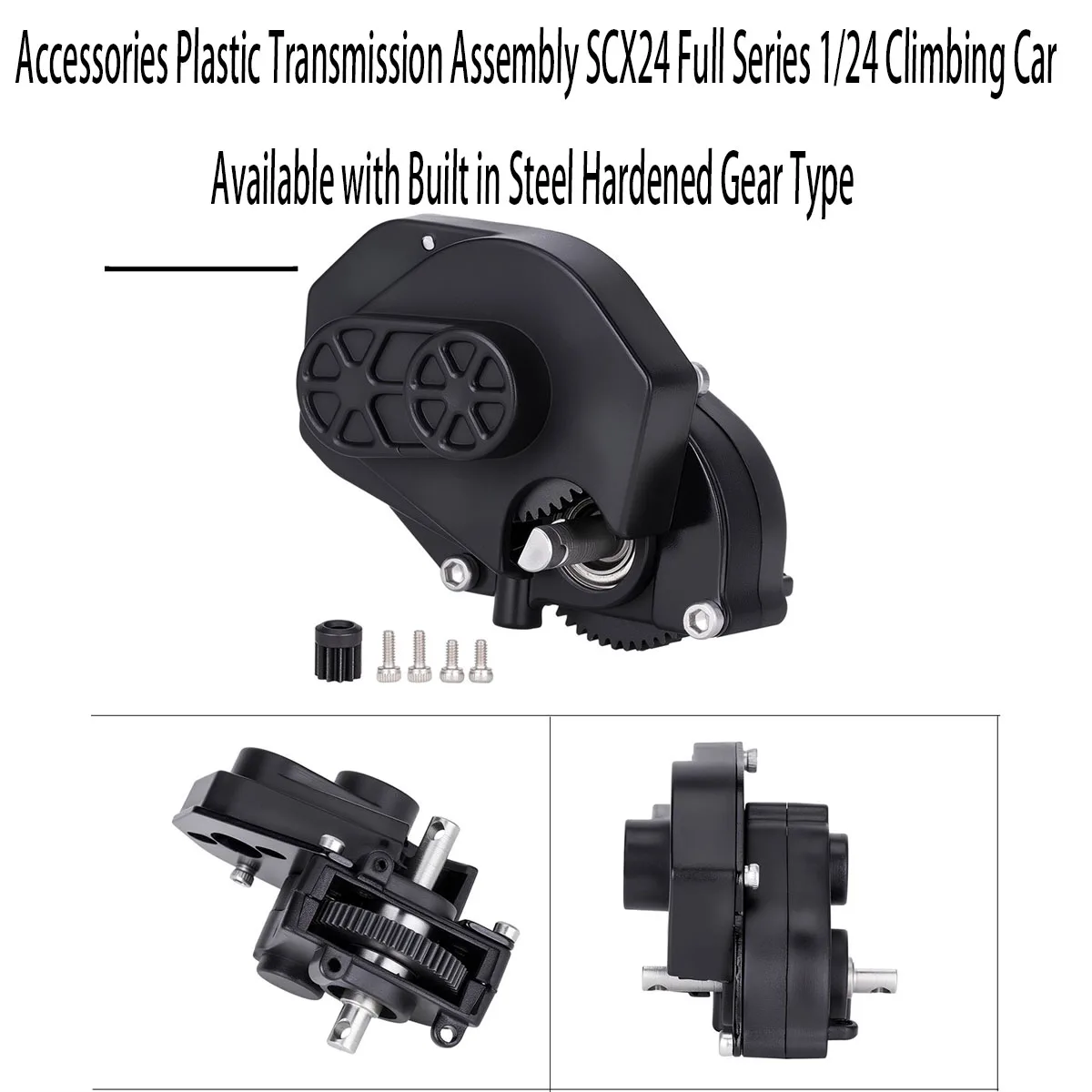Accessories Plastic Transmission Assembly SCX24 Full Series 1/24 Climbing Car Available with Built in Steel Hardened Gear Type