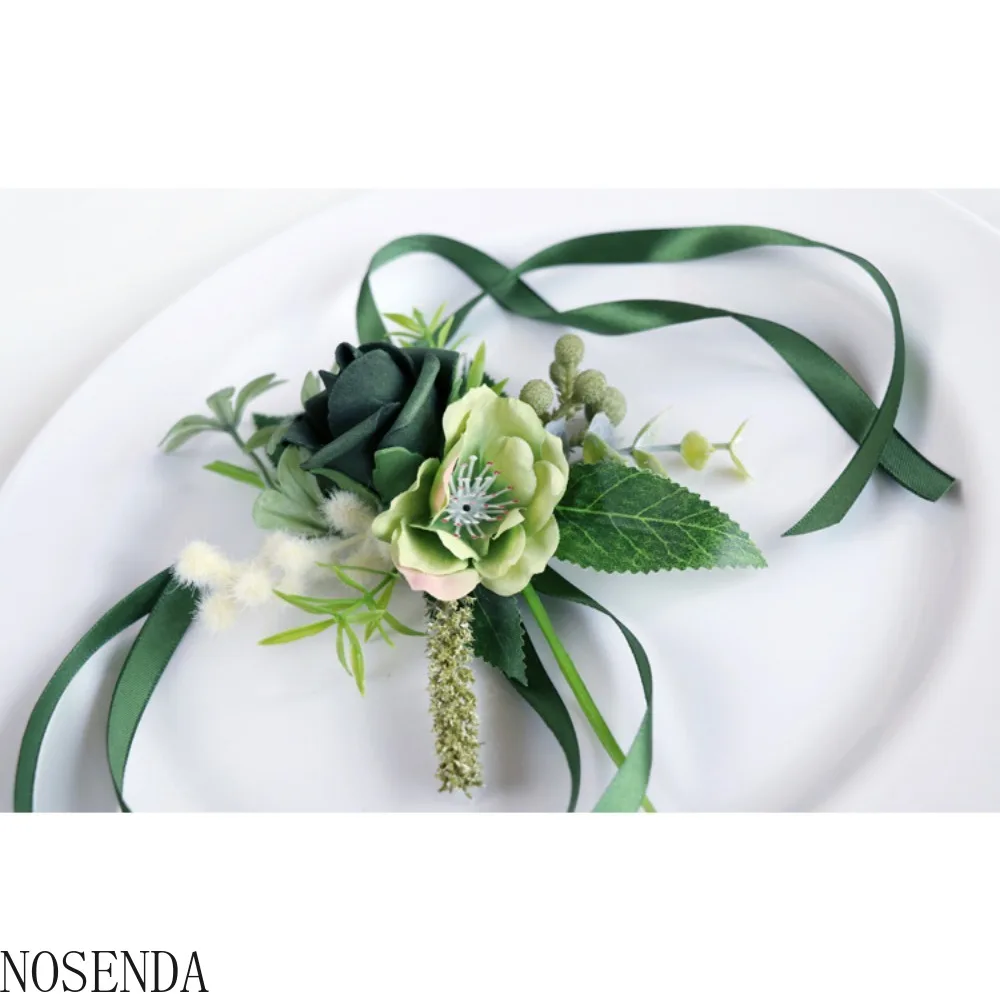 Набор корсажа и бутоньерки для свадьбы, выпускного вечера, вечеринки, выпускного вечера, праздника, искусственные цветы, аксессуары, украшение костюма