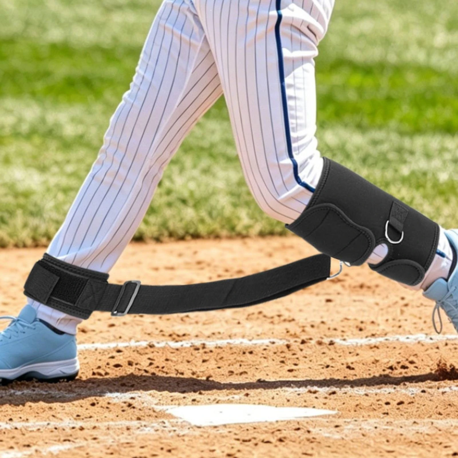 Leg Sleeve with Strap Secure Leg Alignment Wrap Foot Positioning Strap Stable Comfortable for Golfers, Golf Training