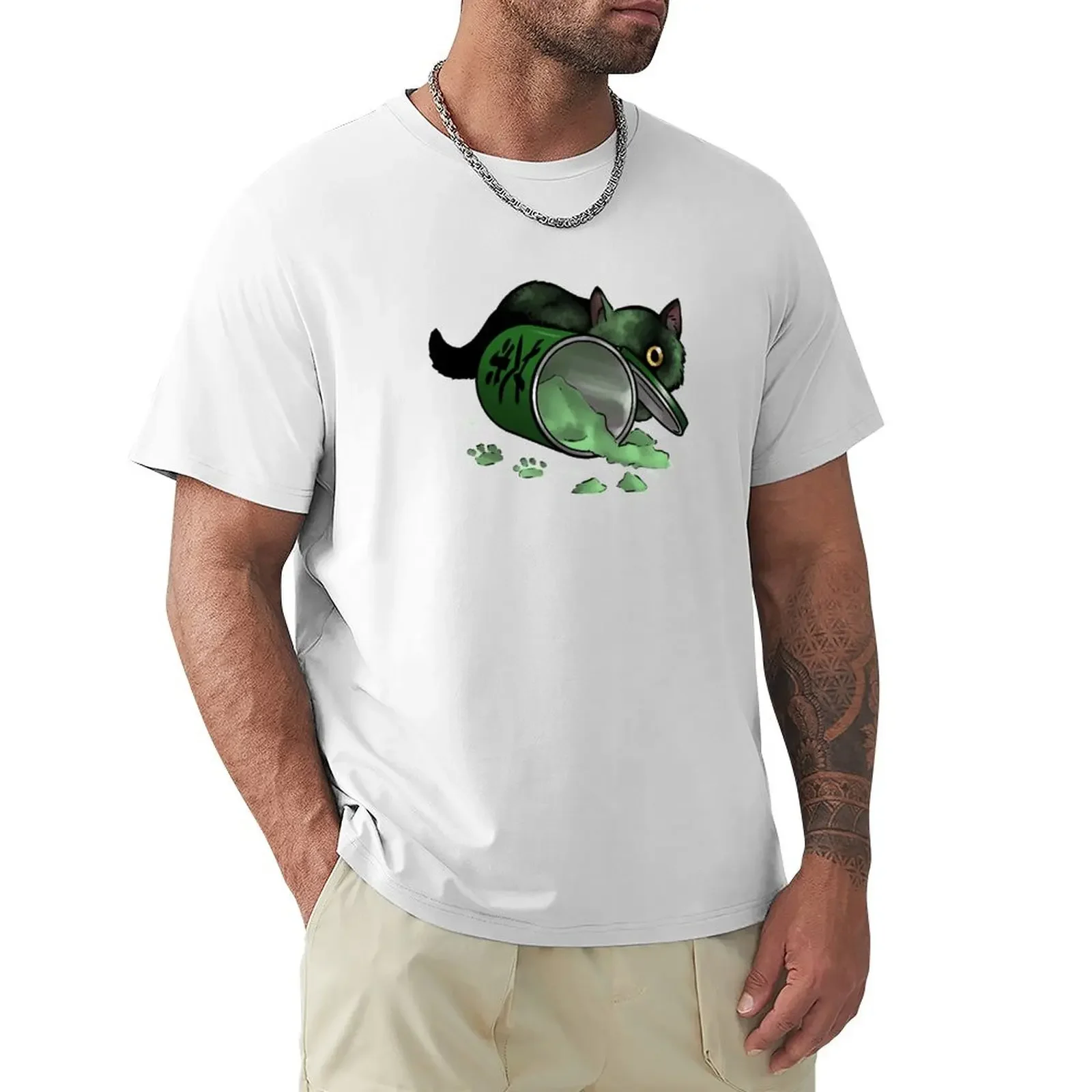 Camiseta de ceremonia del té japonesa para hombre, ropa vintage de gatito Matcha, ropa de anime de sudor, camisetas vintage gráficas