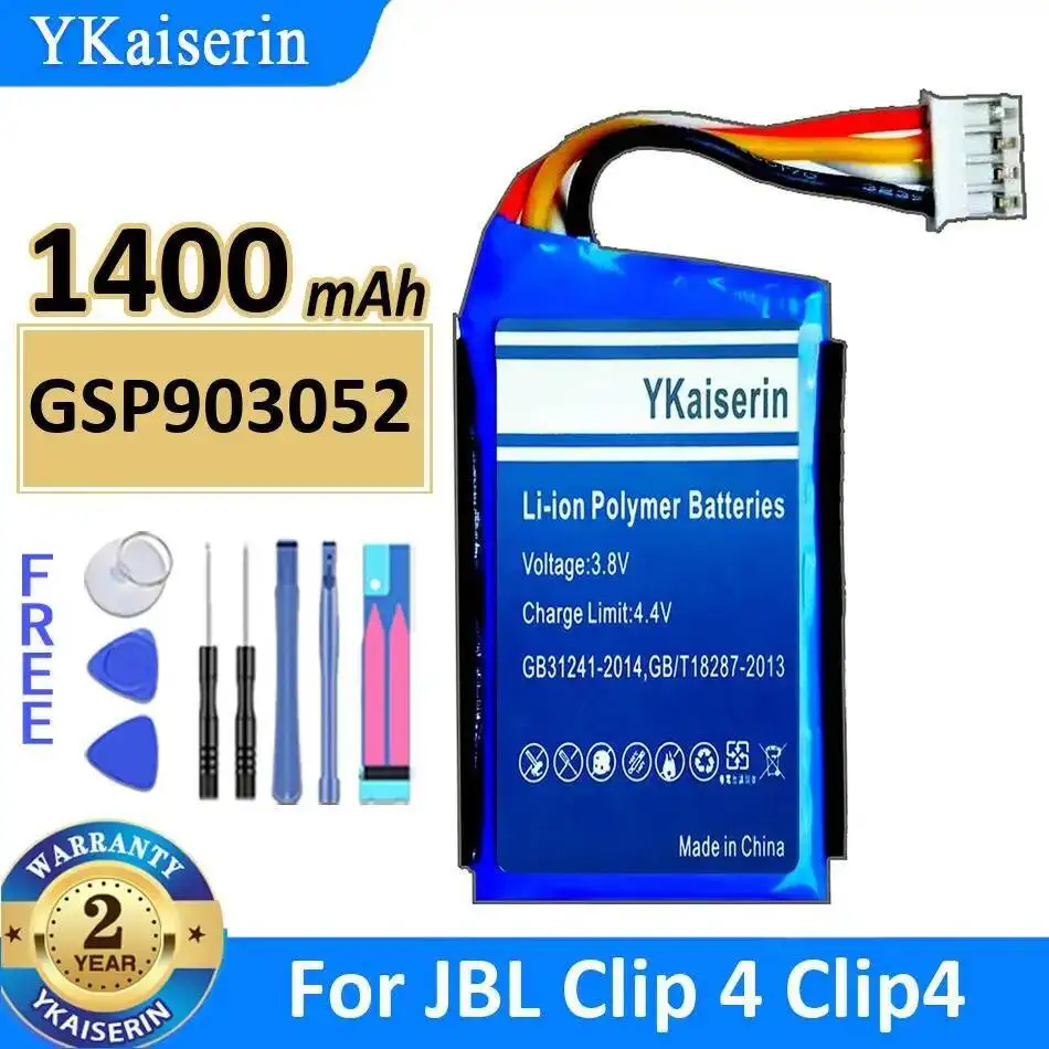 

Для Jbl Clip 4 Clip4 1400 мАч GSP903052 Батарея динамика Bluetooth Хорошая низкотемпературная производительность Высокая