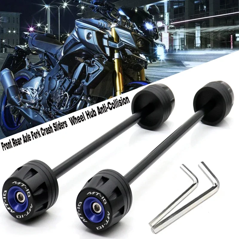 

2021 For YAMAHA MT10SP 2022 MT-10 SP Rear Front Axle Fork Crash Slider Motorbike Wheel Protector MT10 2016-2021 Anti-Collision
