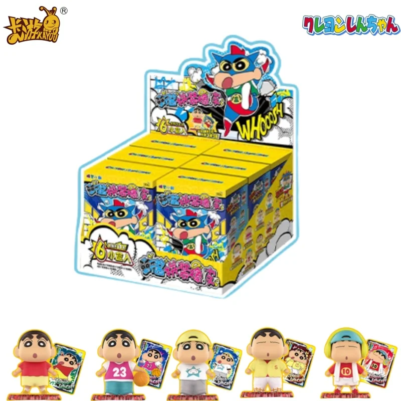 

KAYOU Official Genuine Crayon Shin-chan Card Assemble Rubber Dolls Animation Theme Series Children Toy Holiday Gift Original box