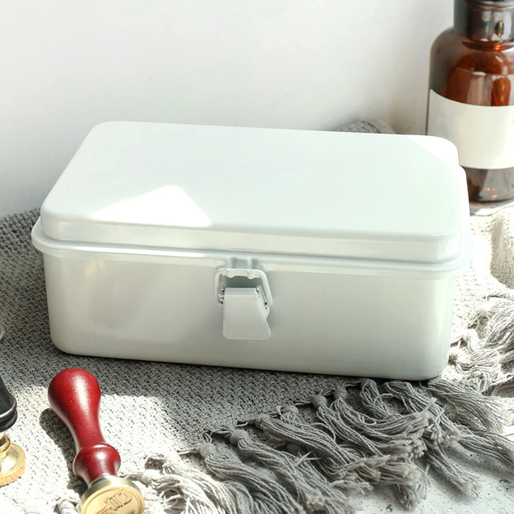 

Jewelry Storage Metal Cold Rolled Steel Plate Travel Organizer Retro Trinket Boxes Treasure Chest Keepsake Decorative Storage