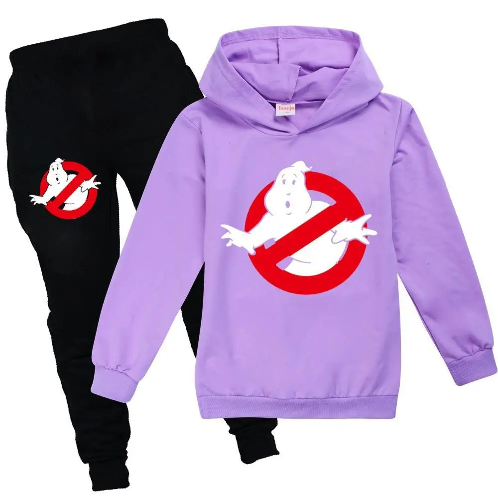 Kids Cartoon Clothes Ghostbusters Catnap Hoodies Pants 2pcs Set Baby Boys Tracksuits Toddler Girls Outfits Children's Sets 527