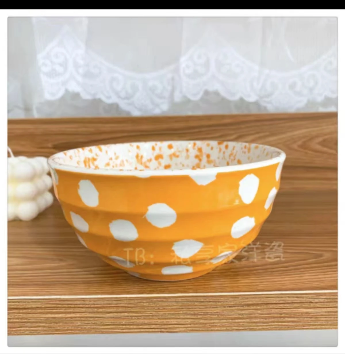 Europeanism Underglaze Ceramic Bowls Cute Bowl for Salad Noodle Rice Soup Children Tableware