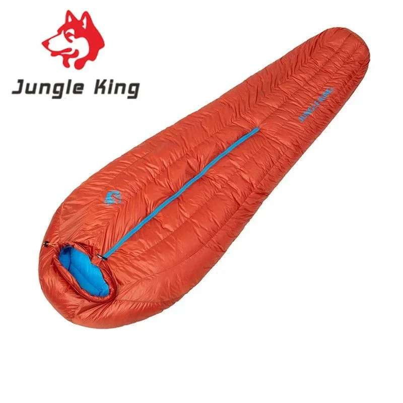 

JUNGLE KING Открытый кемпинг пуховый спальный мешок в стиле мумии походный спальный мешок высокого качества 1000 г утиный пух сумка для хранения доставки