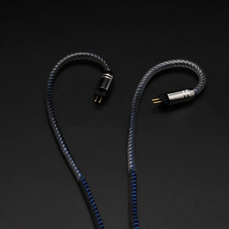 ivipQ-514 koncentryczny pojedynczy kryształ miedź posrebrzany kabel do aktualizacji słuchawek, dla HOLA Zero KATO Winter Cadenza Aria A5000  hd 650  balanced earphones 4.4  iem cable ear hooks