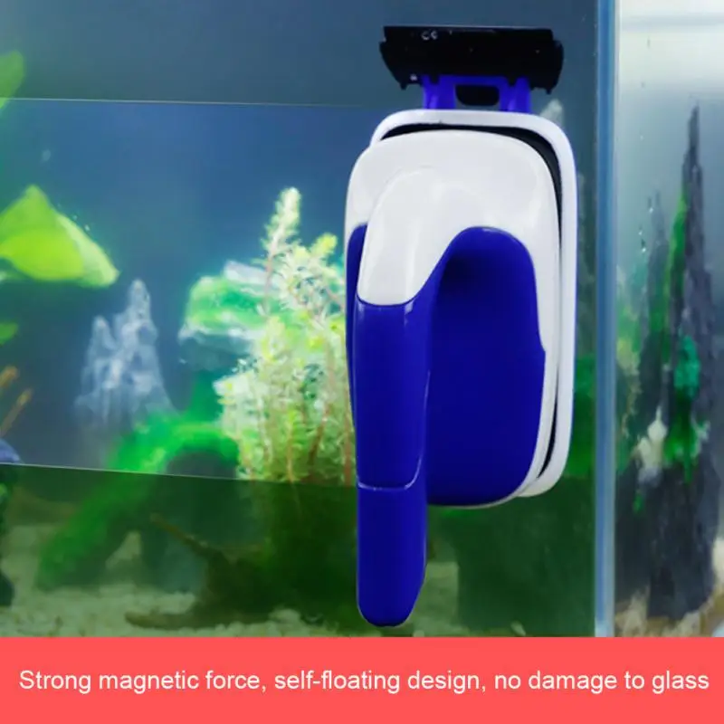 Floating Magnetic Clean Brush Aquarium Fish Tank Glass Algae Scraper Glass Window Cleaner Tools Fish Tank Cleaning Magnets Brush