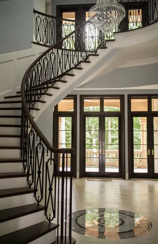 Hot Selling Iron Stairs Railing Models Iron Stairs Simple Design for Iron Stairs Railing