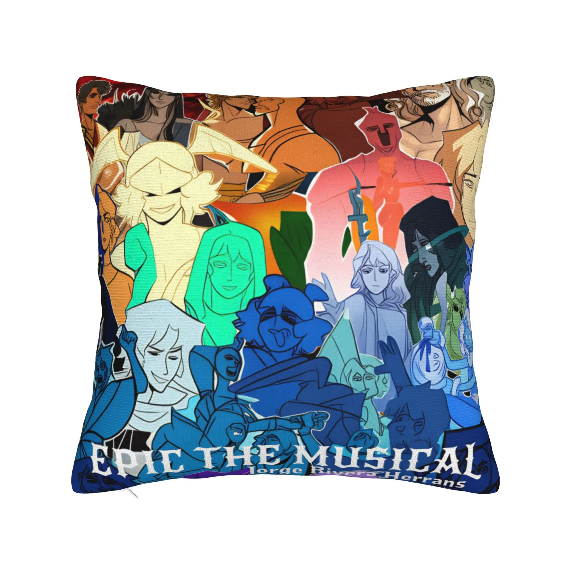 E-Epic The Musical Pillow Case Music Drama Kawaii Pillow Cover Comfy Pillowcases For Sofa Couch Bed Living Room