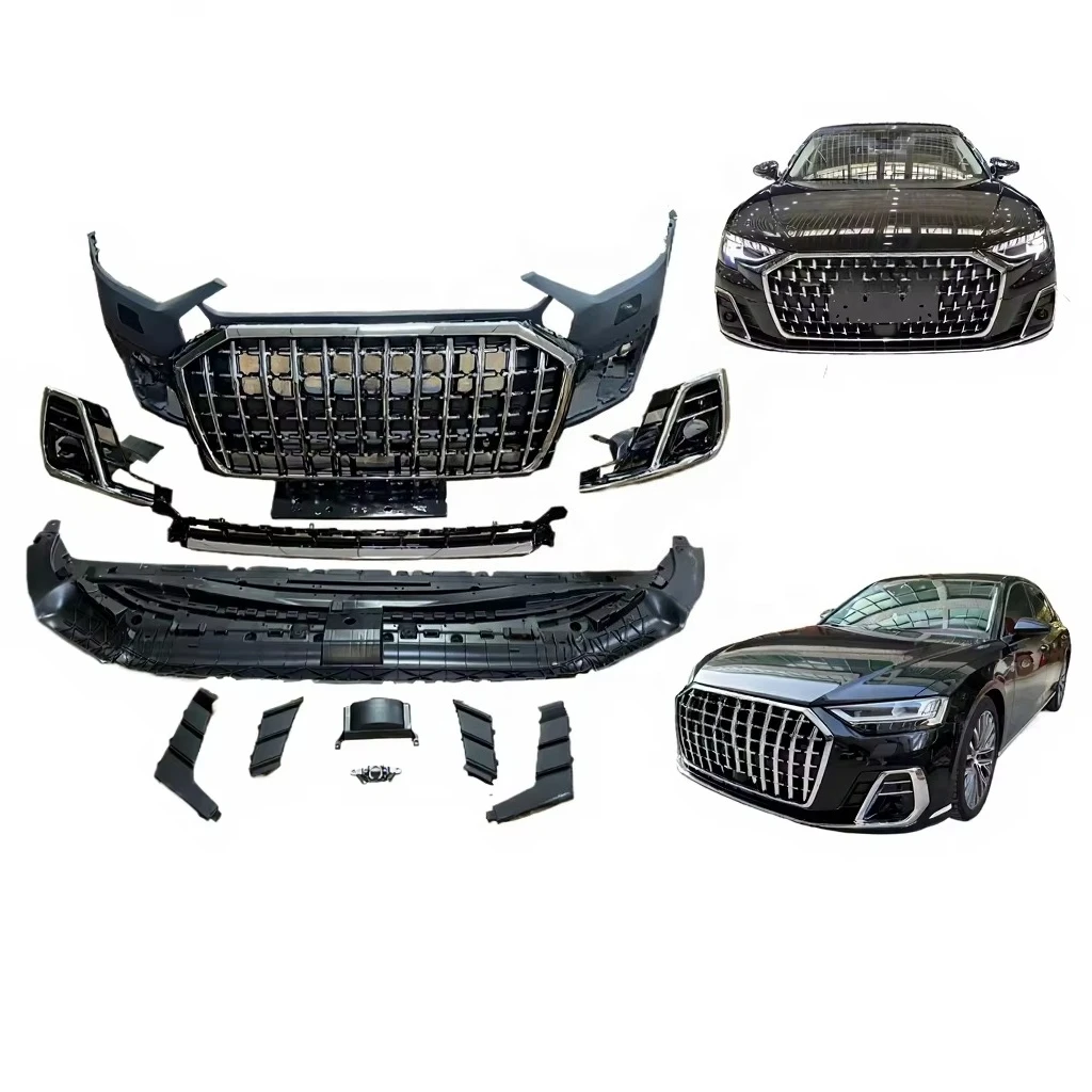 STLF High Quality Body Kit for Audis A8 Upgrade 23 Style Horch With Front Bumpers Headlights Non-destructive Install