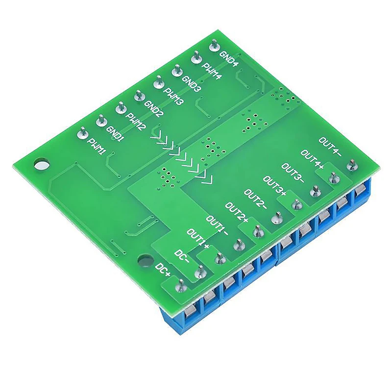 1PC MOS FET 4 Channels Pulse Trigger Switch Controller PWM Input Steady For Motor LED 4 Way 4ch 4 Way Diy Electronic Module