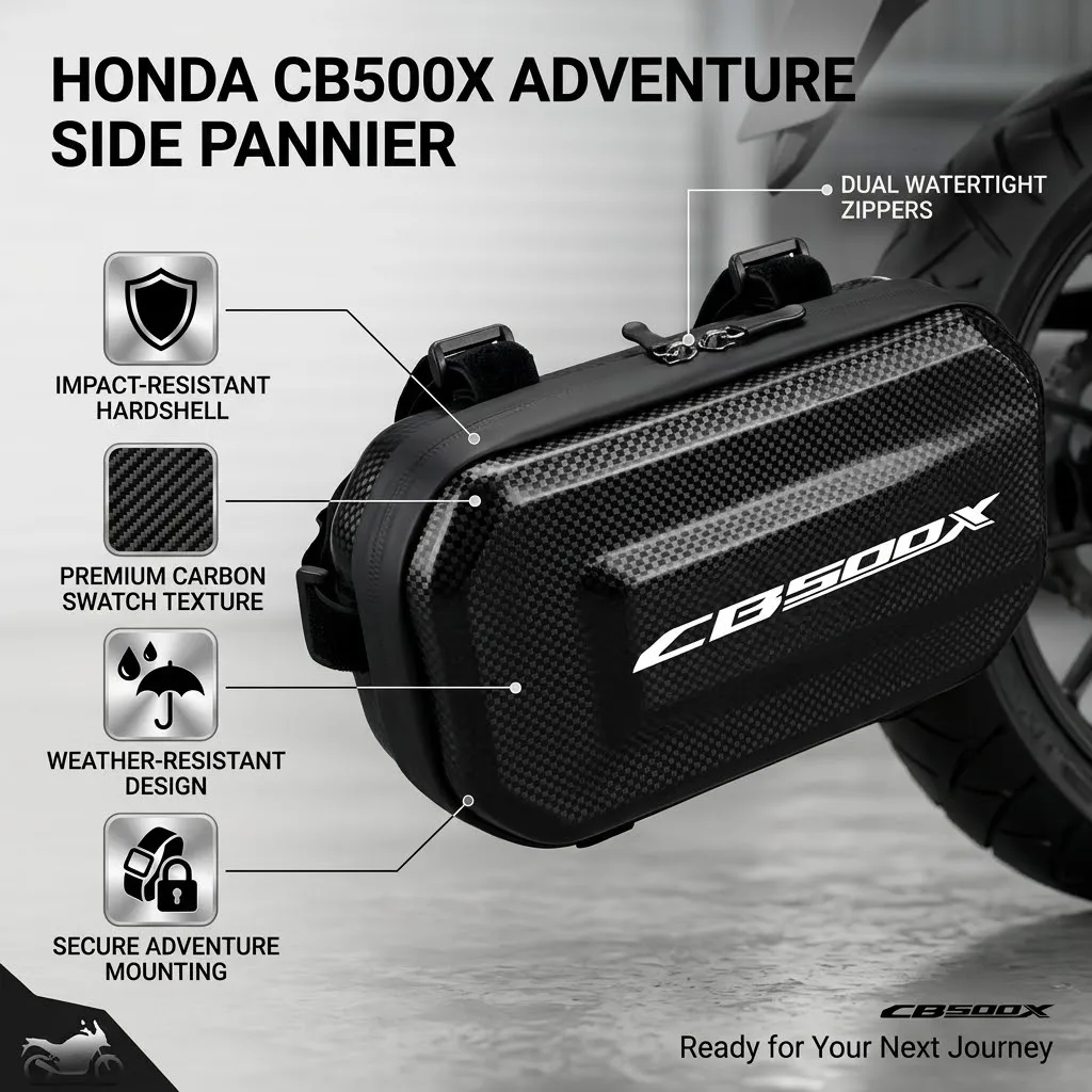 Easy To Clean Large Capacity EVA Motorcycle Saddle Bag Tool Bag With LOGO For Honda CB125R CB150R CB190R CB250R CB300R CB400
