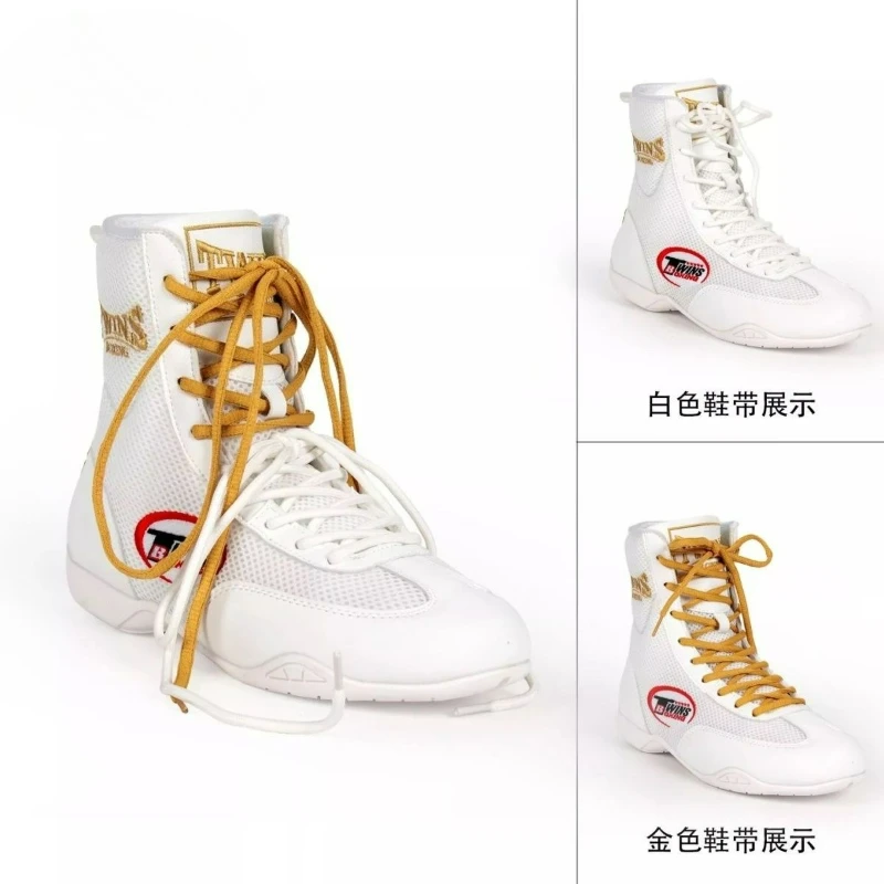 Classic Brand Boxing Shoes Men Women Black White Wrestling Boots for Couples Breathable Fighting Boots Designer Wrestling Boots