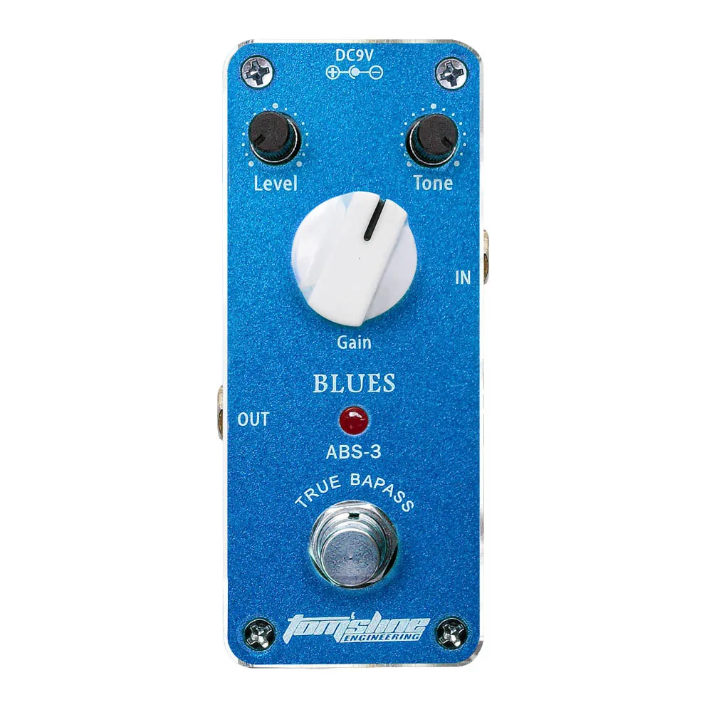 Aroma ABS-3 Blues Distortion Pedal Electric Guitar Effect Pedal Aluminum Alloy Housing True Bypass Guitar Parts & Accessories