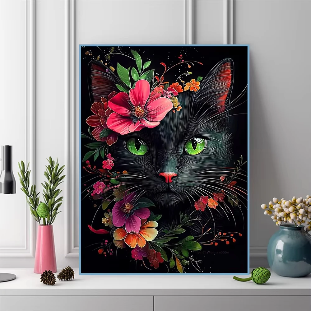 

Красивые пазлы с котами и цветами, 500/1000/1200/2000 элементов, для семейного досуга, игр в игровой комнате, спальне, в подарок, без рамки