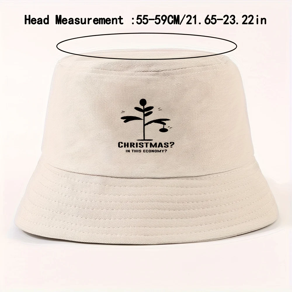 1 chapeau de pêcheur pliable économique unisexe pour Noël, chapeau de soleil d'été pour la plage et les voyages pour hommes et femmes