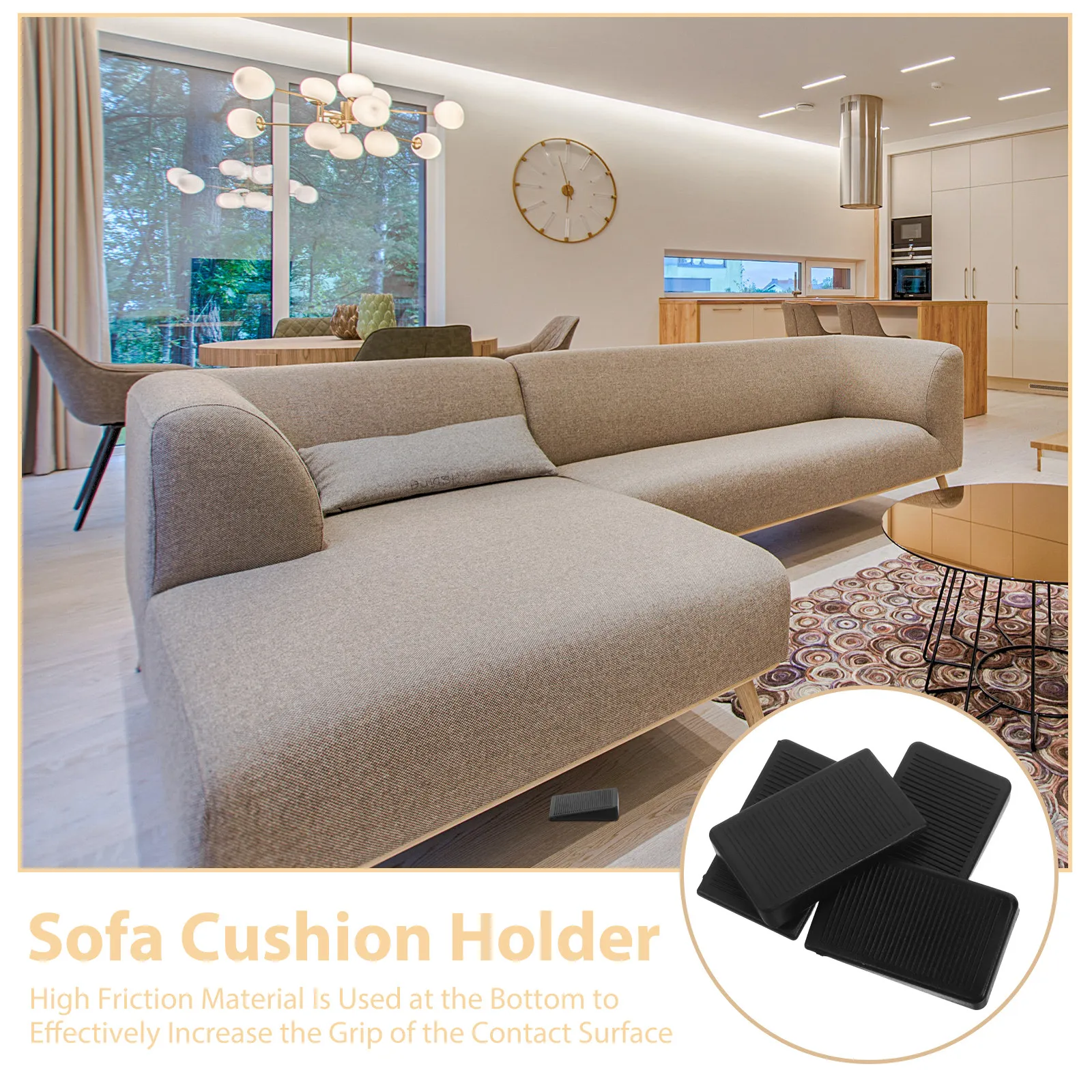 12Pcs Furniture Leveling Pads Black Stackable Plastic Shims Height Extenders for Uneven Floors Table Legs Chair Sofa Cabinet