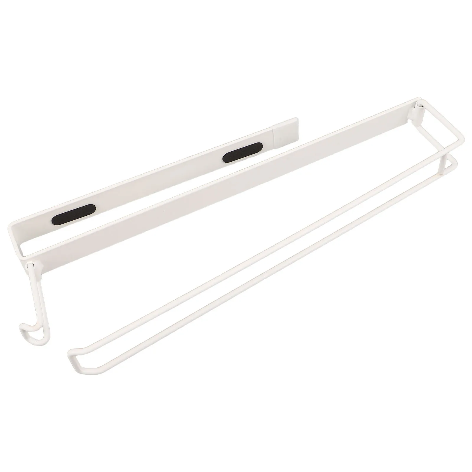 

Iron Paper Towel Holder White Self Adhesive No Drilling Toilet Paper Dispenser Under Cabinet Modern Bathroom Kitchen Roll Holder