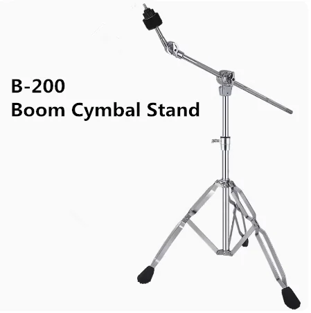 

Drum Set Cymbal Stand Hardware Straight Cymbal Stand Durable Chrome Plated Ride Crash Cymbal Stand