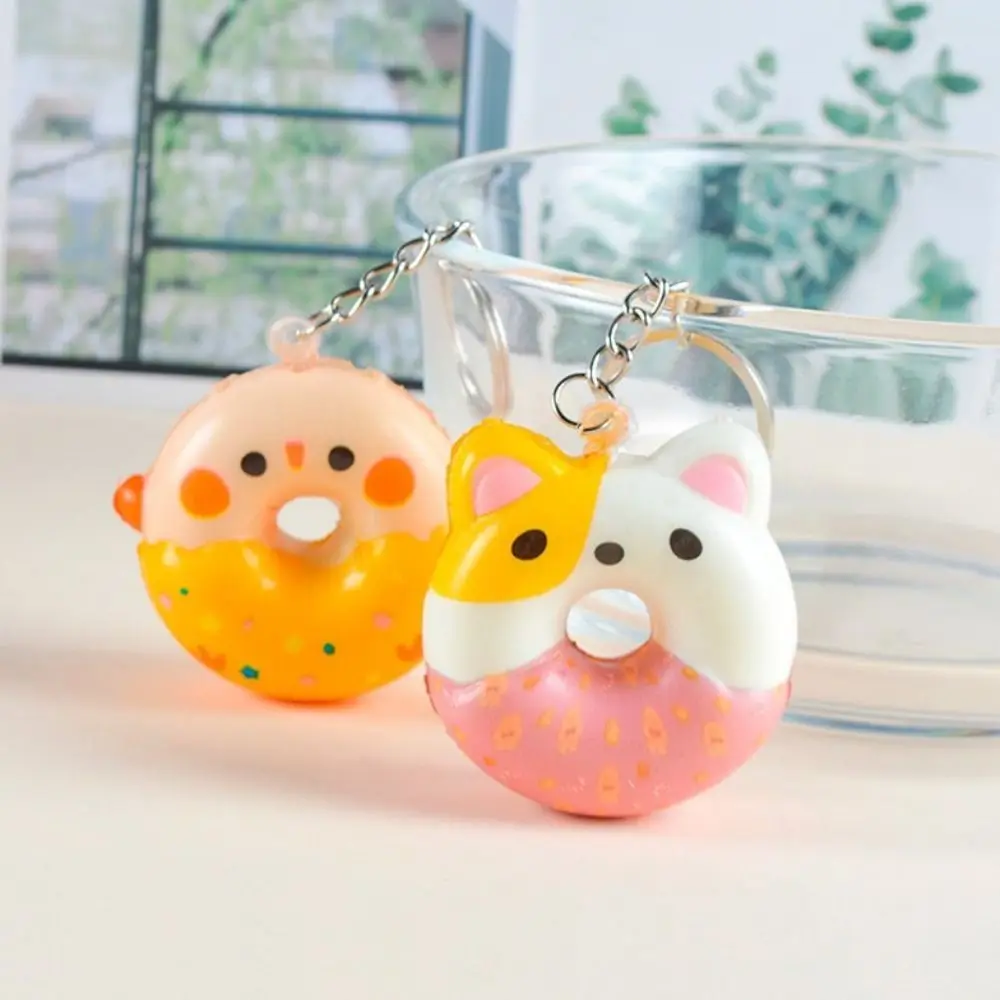 Stretch Squeezing Doughnut Squeeze Keychain Slow Rebound Cupcakes Keyring Animal Squeeze Sensory Toys Ice Cream Fidget Toys