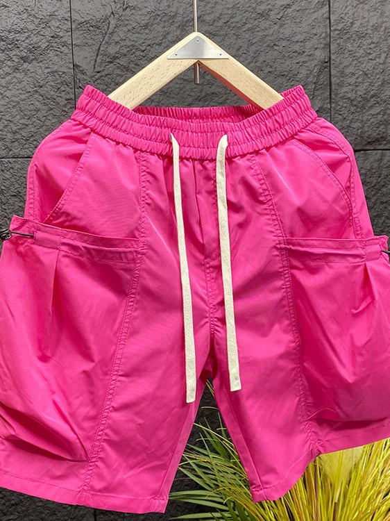 

Pink Qui Dry Summer orts Men's Loose Beach Pants Casual Large Boxer orts Dopane Sle Faionable Loose Fit Straight...