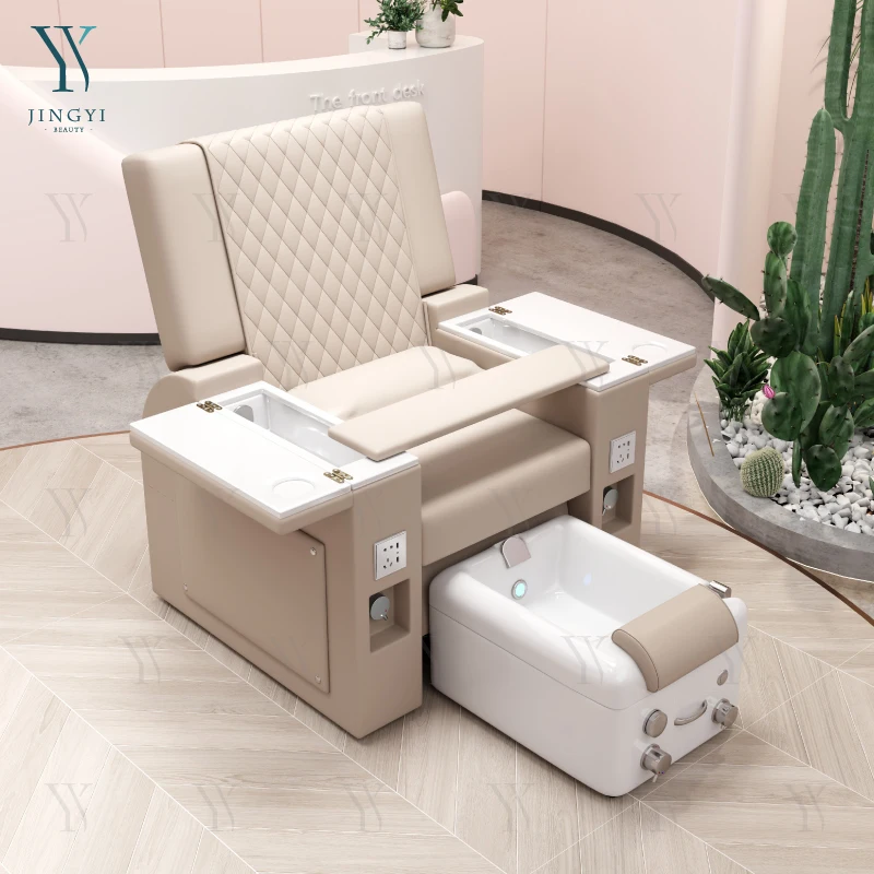 

Reclining European Electric Pedicure Spa Chair with Massage Nail Salon Foot Care Chair for Pedicure and Manicure Station