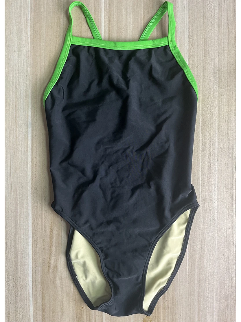 

34 Size Swimsuit for Women Profional Cetitive Swimwear Sports Fitn Surfing Qui Dry Color Nylon Fabric