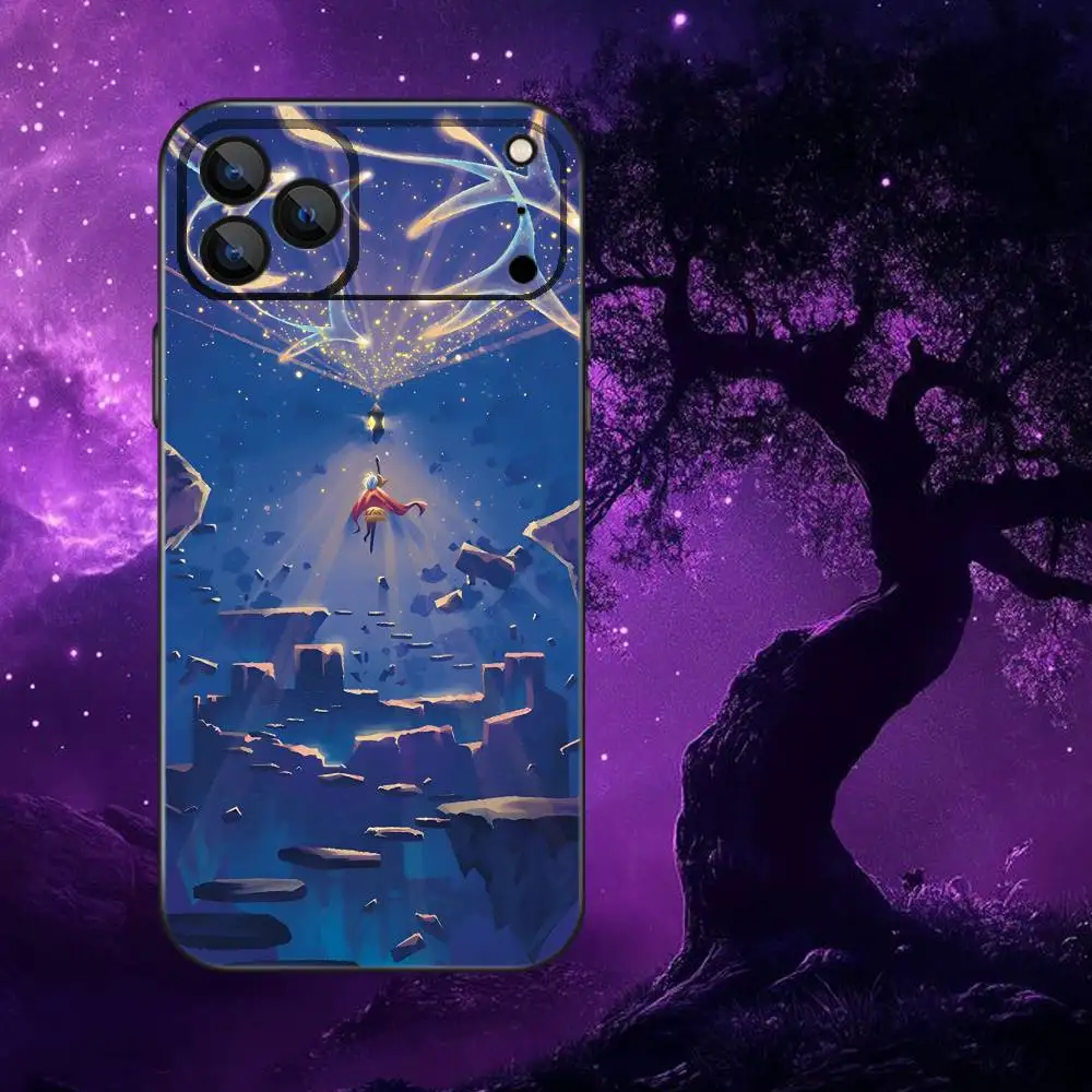 Funda de teléfono Sky Children of the Light para iPhone 17,16,15,14,13,12,Pro,Max,Plus,E,SE4,Air,Mini caja suave negra